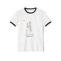 Prayerful Skeleton Ringer Tee – "Philippians 1:6-7" Vintage Christian Graphic Shirt