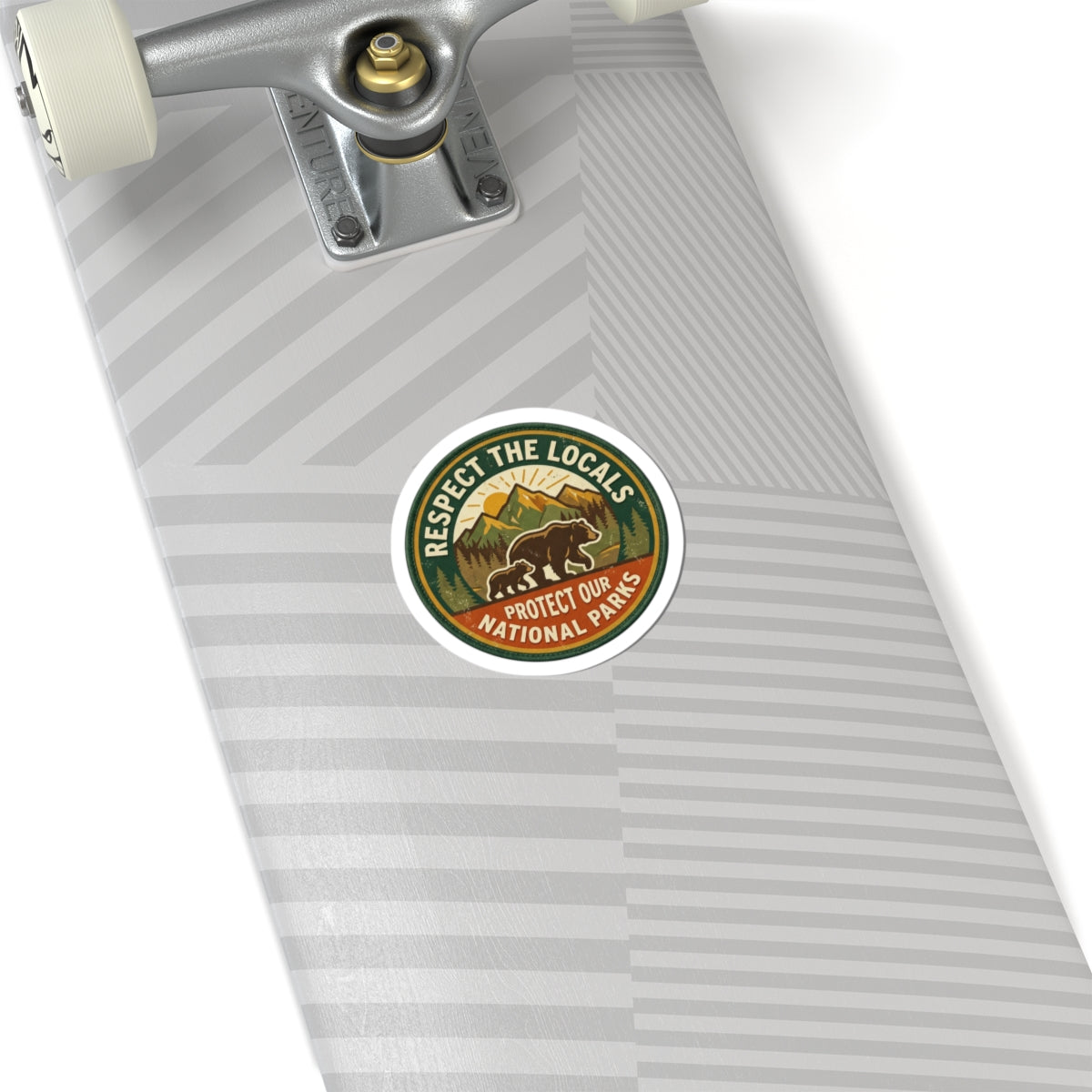 Respect the Locals Protect Our National Parks Sticker | vintage national parks, leave no trace