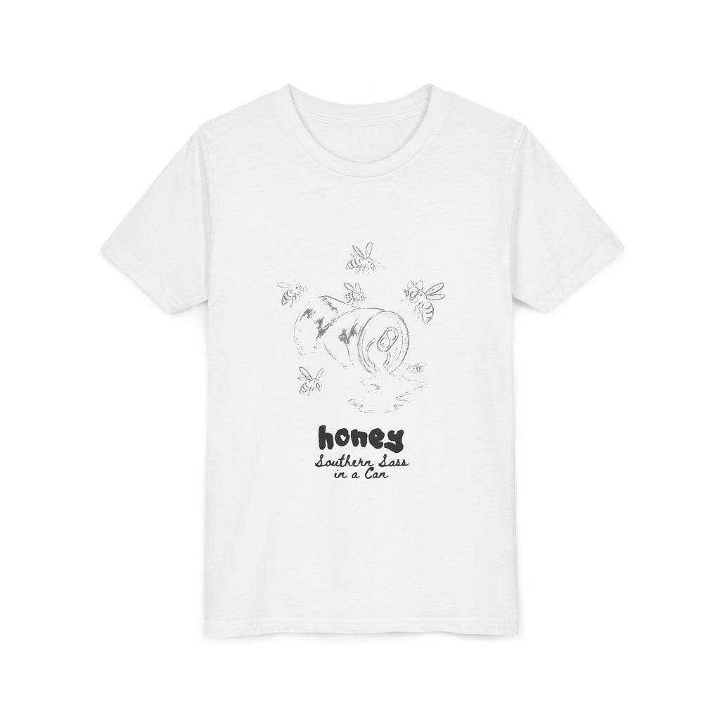 Youth Tee — 'honey' Minimal Floral Graphic Kids Shirt