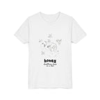 Youth Tee — 'honey' Minimal Floral Graphic Kids Shirt