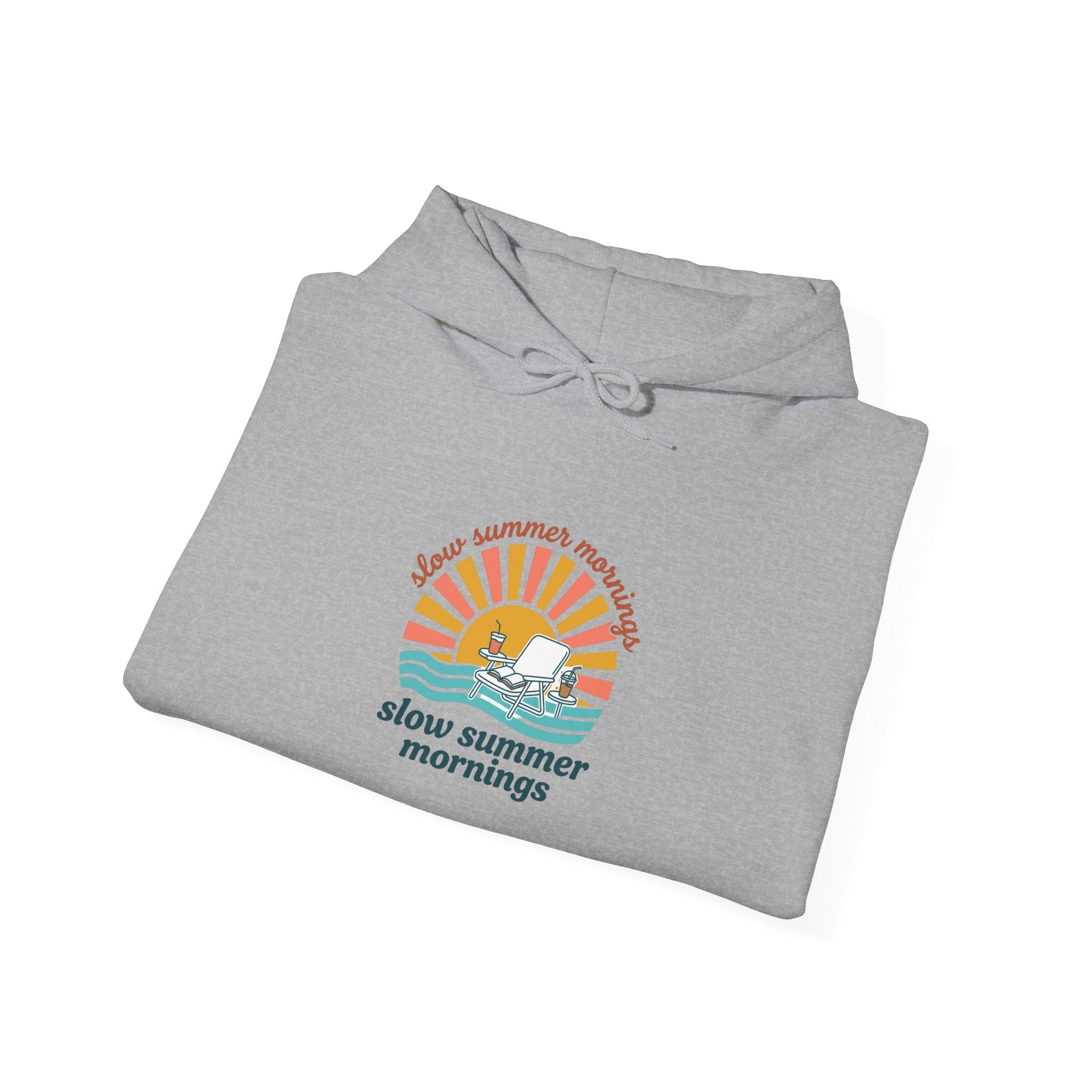 slow summer mornings Hoodie | summer aesthetic, pastel coastal vibes
