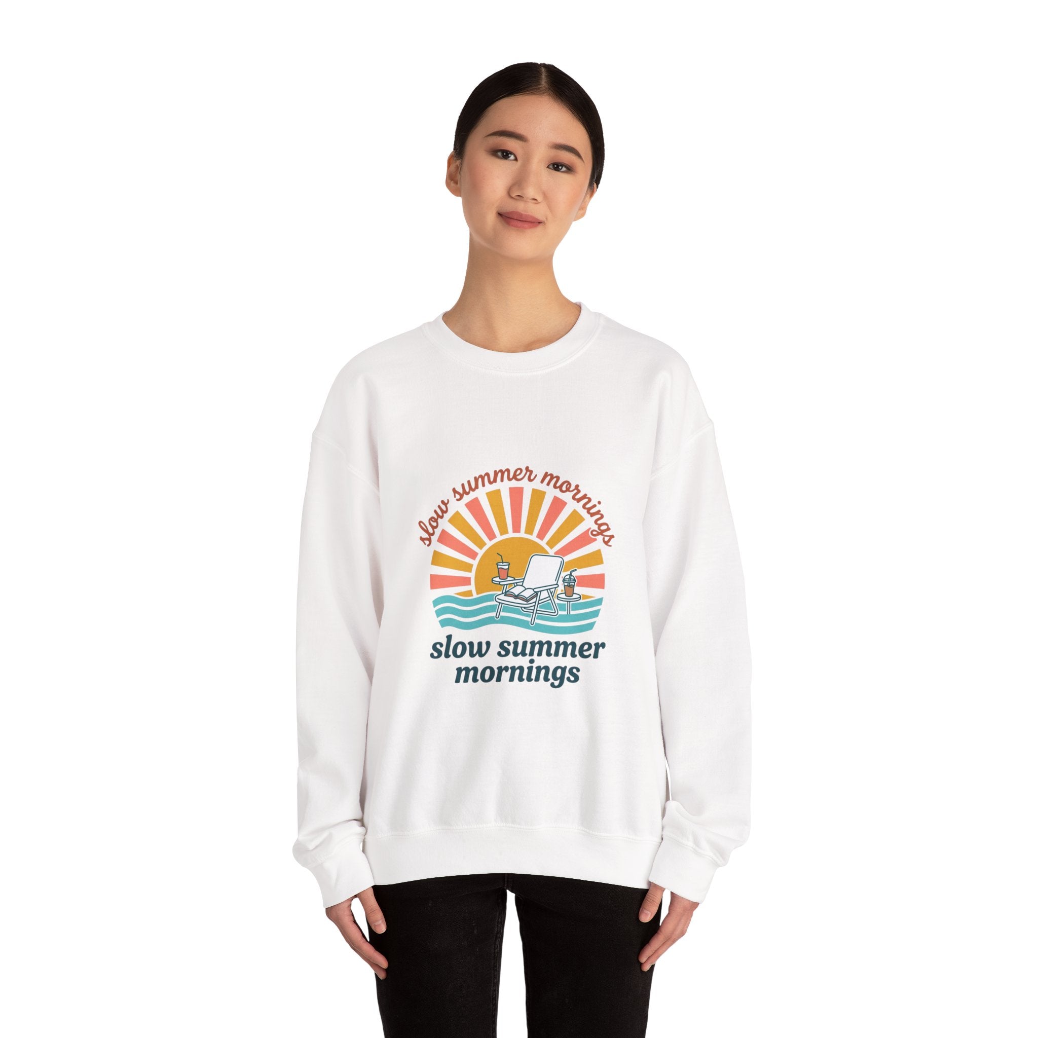 Slow Summer Mornings sweatshirt | summer aesthetic, coastal vibes