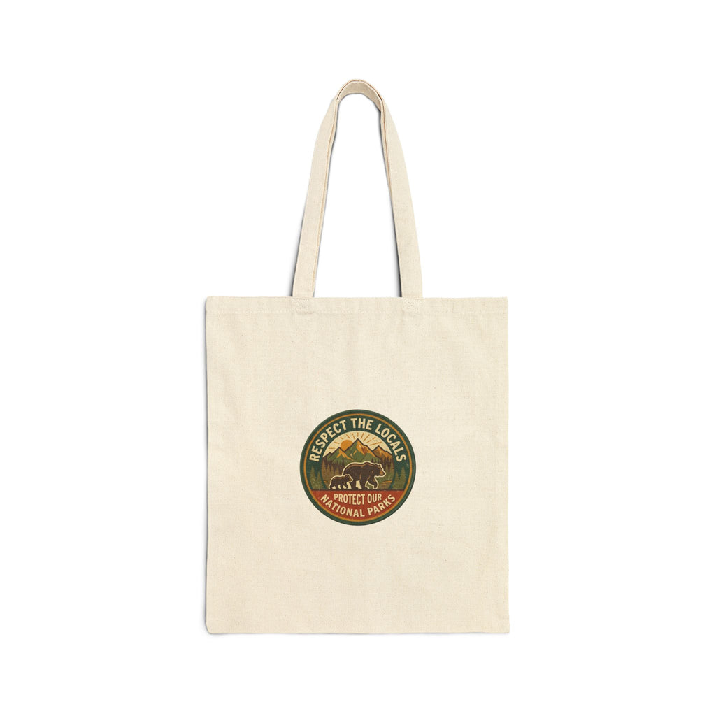 Respect the Locals National Parks Patch Tote | Protect Our Parks, Hiking