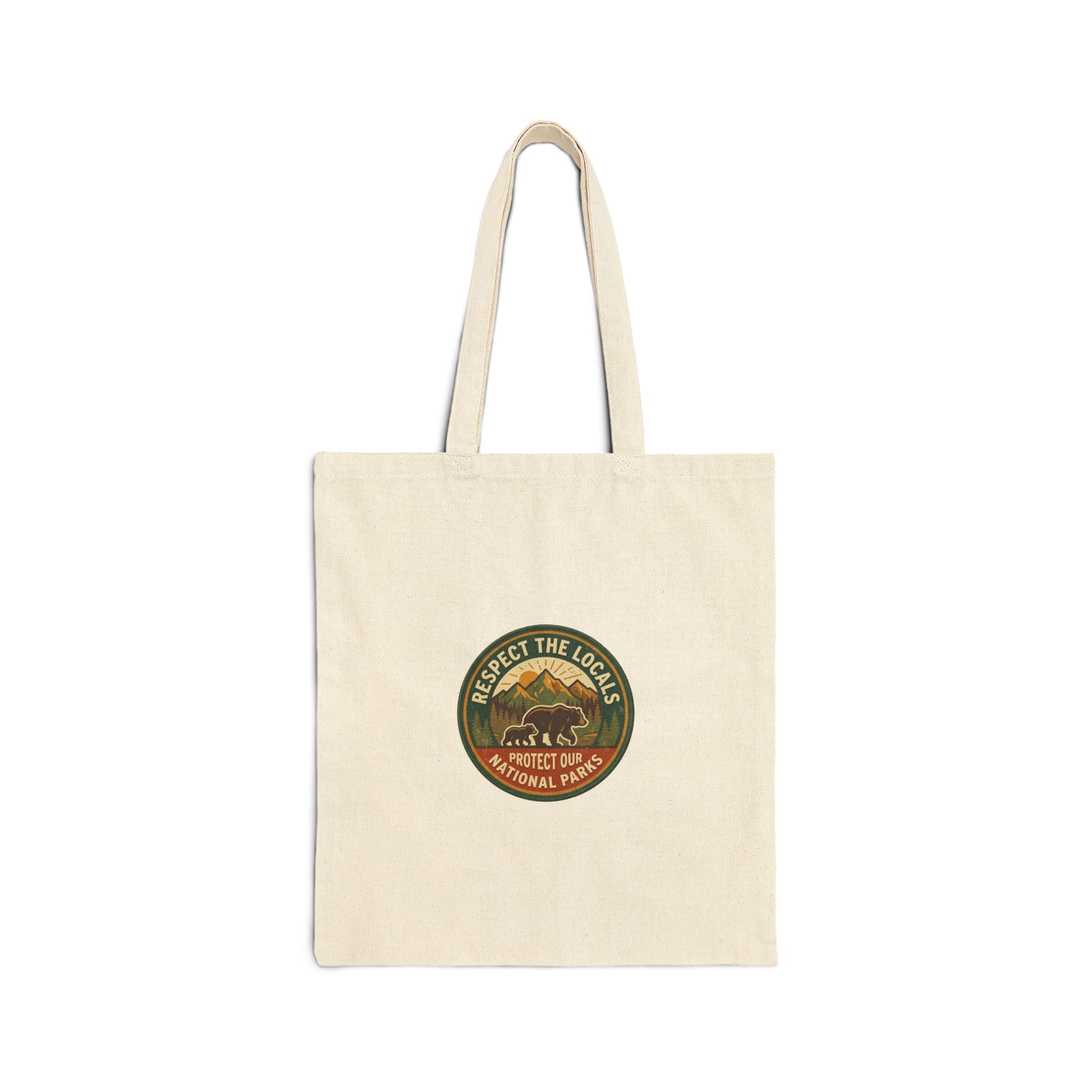 Respect the Locals National Parks Patch Tote | Protect Our Parks, Hiking