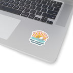 Slow Summer Mornings Kiss-Cut Stickers | summer aesthetic, coastal vibes