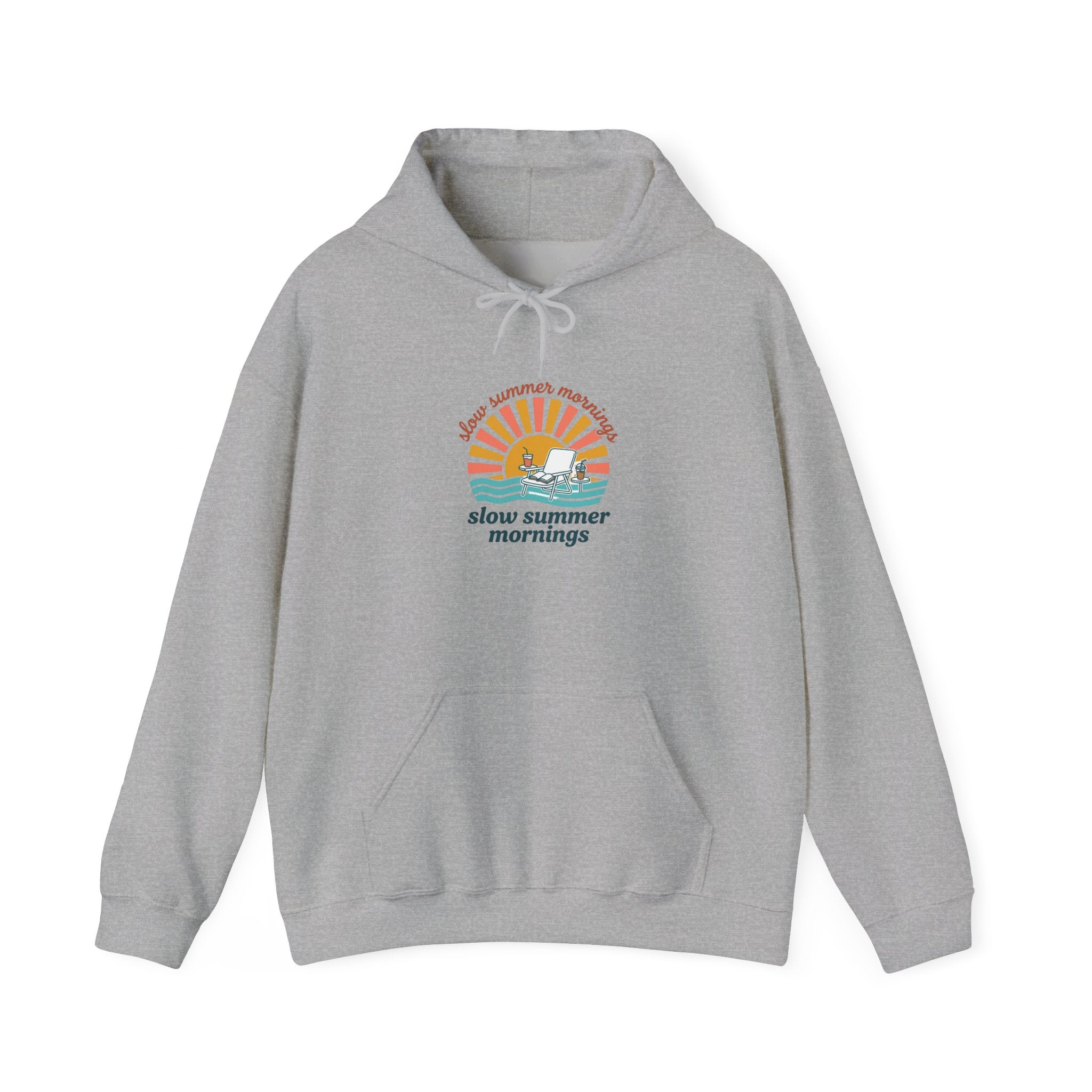 slow summer mornings Hoodie | summer aesthetic, pastel coastal vibes