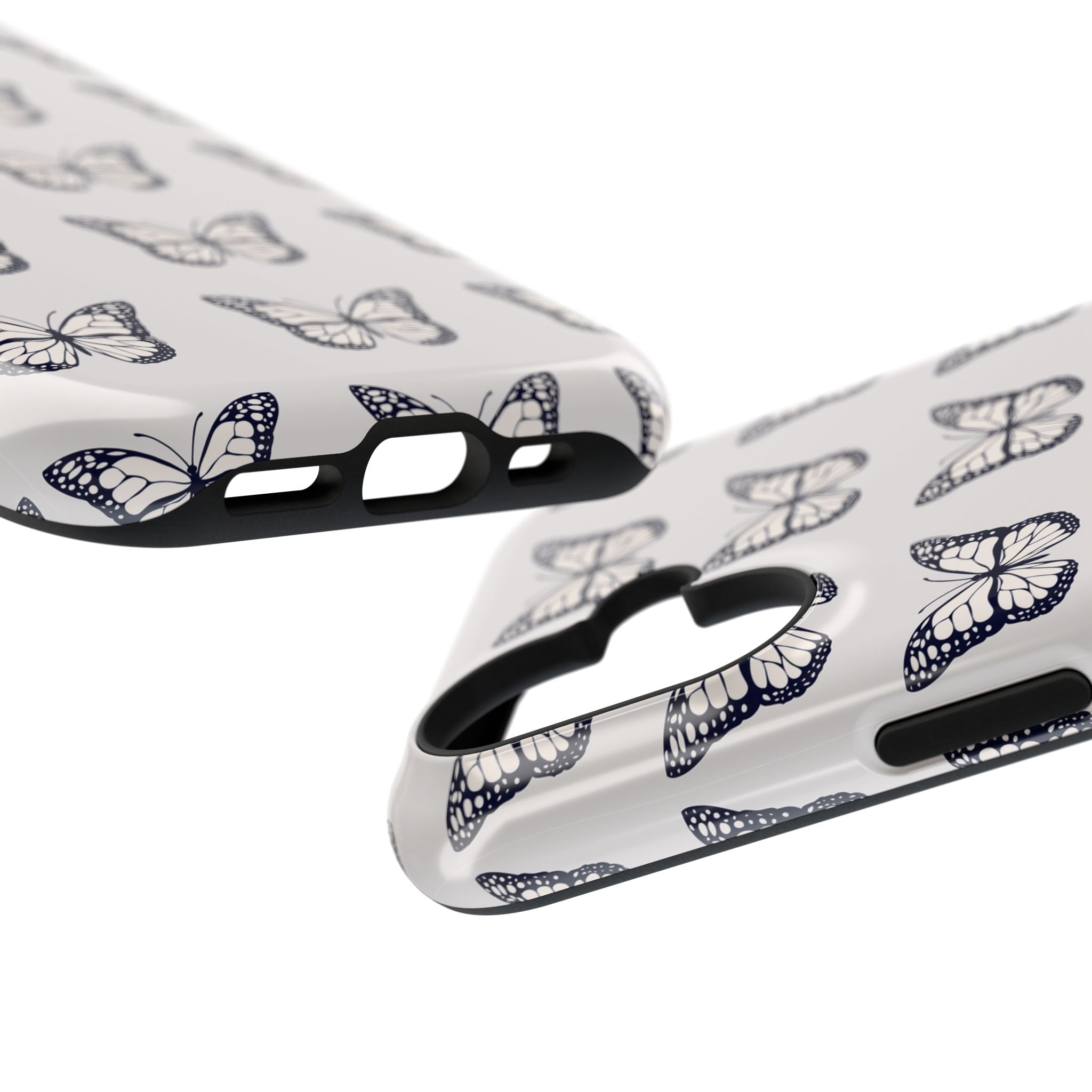 Butterfly Pattern Impact-Resistant Phone Case