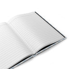 Summer Whale Hardcover Journal — Nautical Checkered Notebook for Beach Notes & Travel Sketches