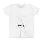 Youth Tee — 'honey' Minimal Floral Graphic Kids Shirt
