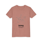 Youth Tee — 'honey' Minimal Floral Graphic Kids Shirt
