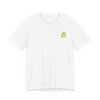 Cute Green Ghost Pocket Tee - Minimal Halloween Graphic T-Shirt
