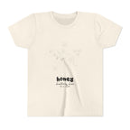 Youth Tee — 'honey' Minimal Floral Graphic Kids Shirt