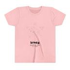 Youth Tee — 'honey' Minimal Floral Graphic Kids Shirt