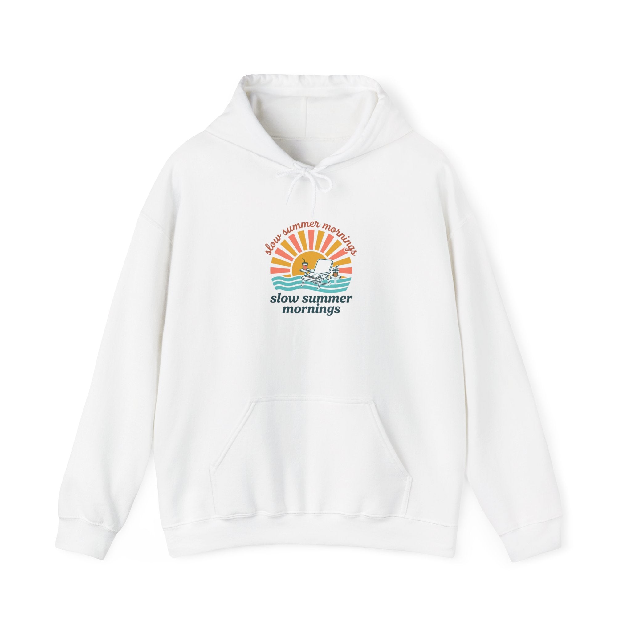 slow summer mornings Hoodie | summer aesthetic, pastel coastal vibes