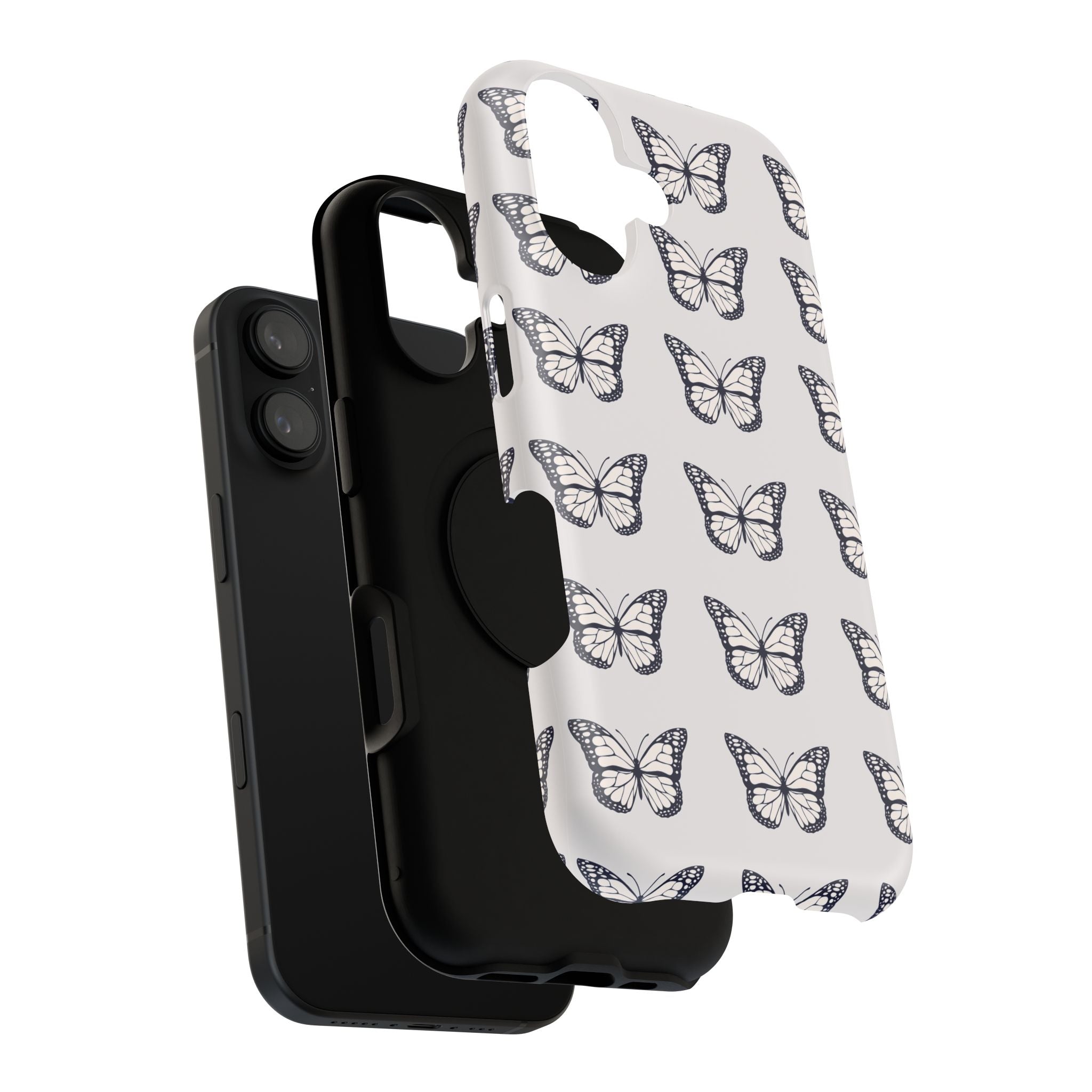 Butterfly Pattern Impact-Resistant Phone Case