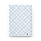 Summer Whale Hardcover Journal — Nautical Checkered Notebook for Beach Notes & Travel Sketches