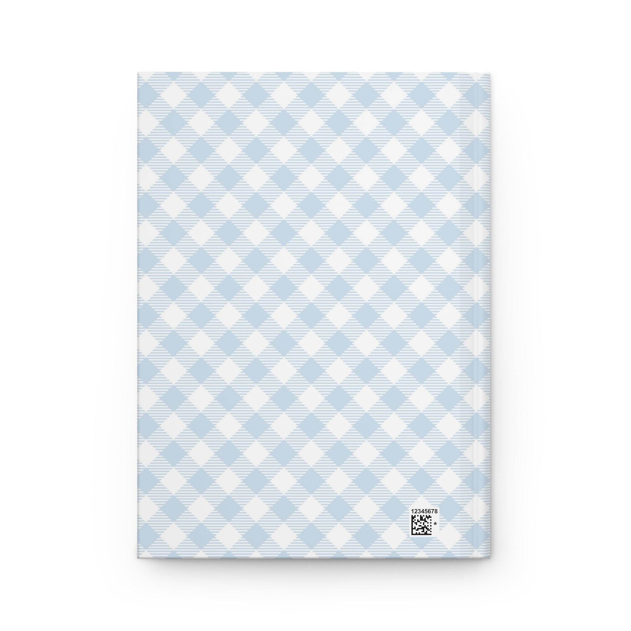 Summer Whale Hardcover Journal — Nautical Checkered Notebook for Beach Notes & Travel Sketches