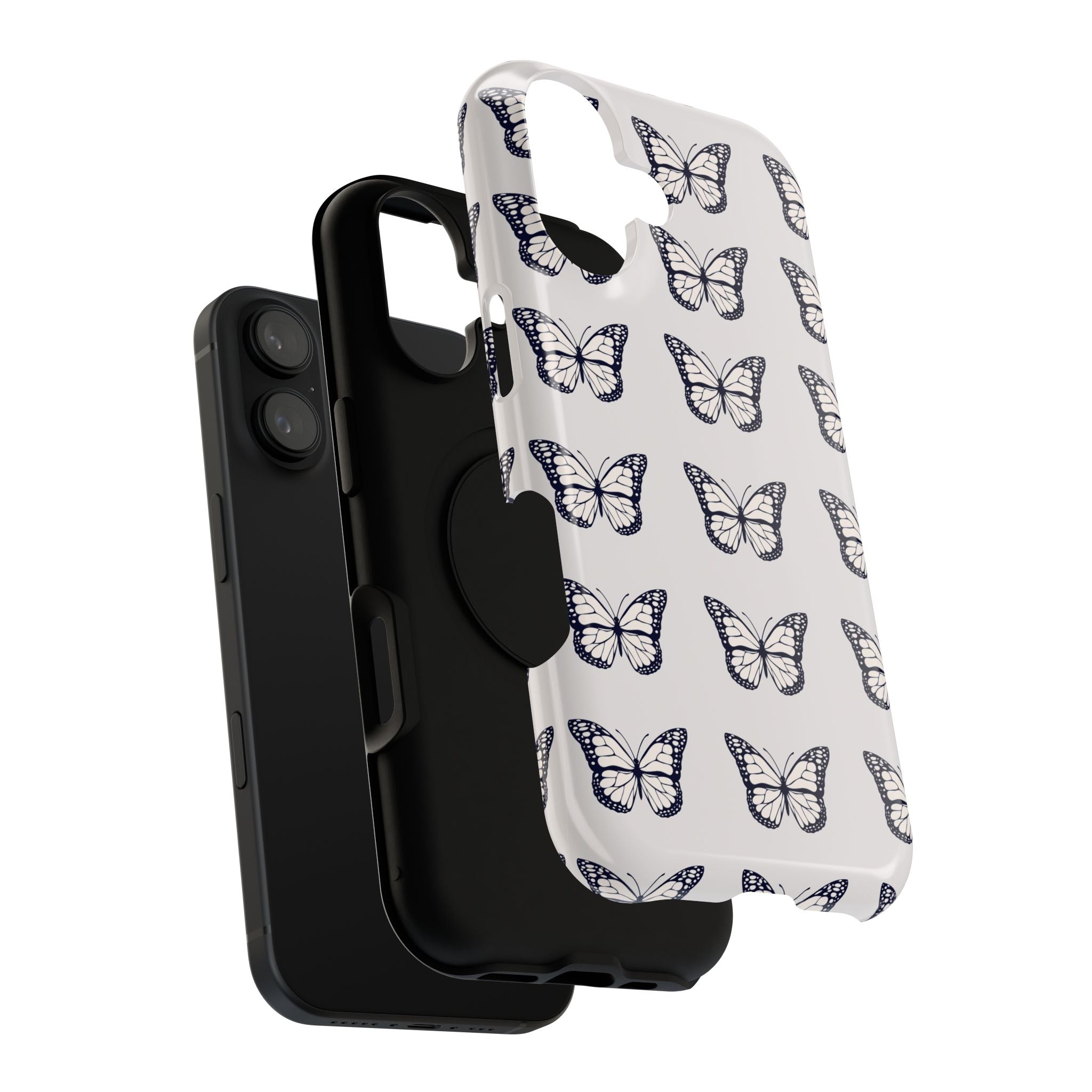 Butterfly Pattern Impact-Resistant Phone Case