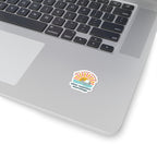 Slow Summer Mornings Kiss-Cut Stickers | summer aesthetic, coastal vibes