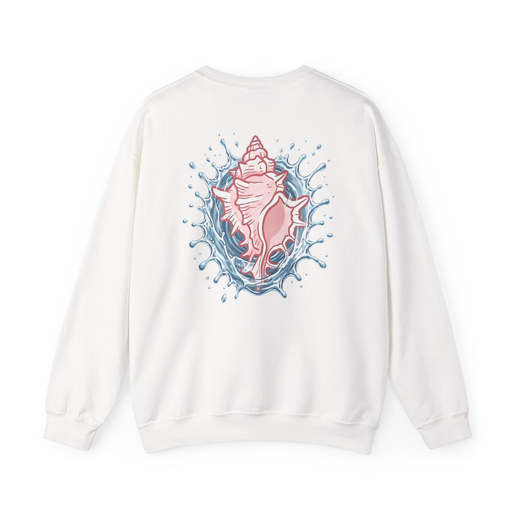 Christian Crewneck Sweatshirt — “The Lord Loves Forever” Rose Shell Graphic