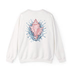 Christian Crewneck Sweatshirt — “The Lord Loves Forever” Rose Shell Graphic