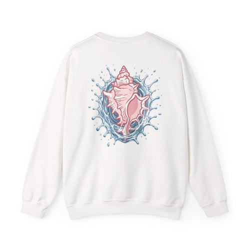 Christian Crewneck Sweatshirt — “The Lord Loves Forever” Rose Shell Graphic