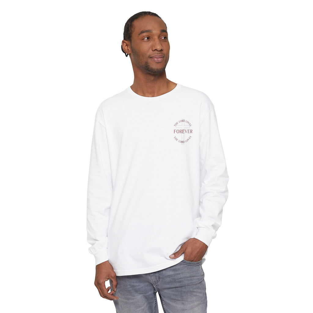 Conch Shell Splash Long Sleeve Tee — "Forever" Coastal Graphic
