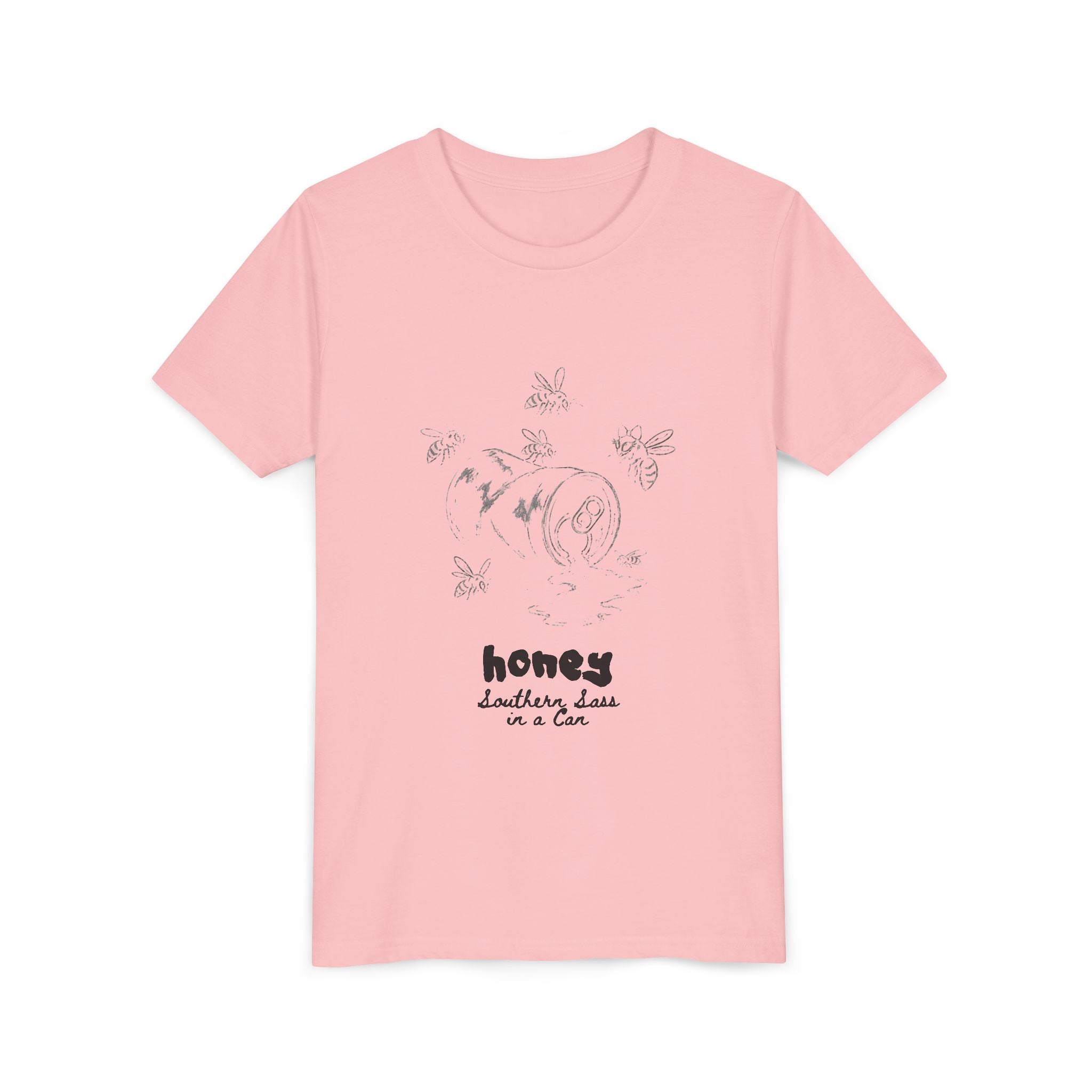 Youth Tee — 'honey' Minimal Floral Graphic Kids Shirt