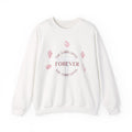 Christian Crewneck Sweatshirt — “The Lord Loves Forever” Rose Shell Graphic